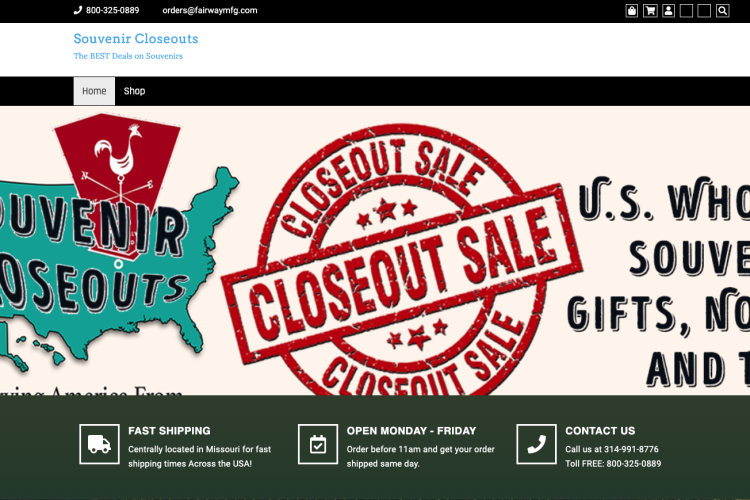 Souvenir Closeouts